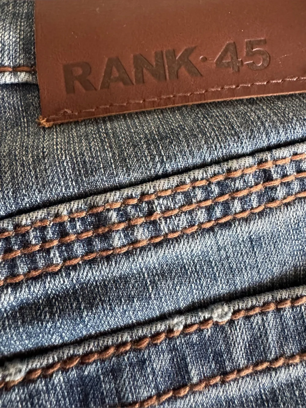 New Men’s Rank 45 33 x 32 Medium Wash Slim Bootcut Boot Barn Denim Blue Jeans